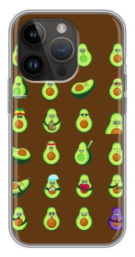Чехол с печатью "Авокадики" для iPhone 14 Pro Max
