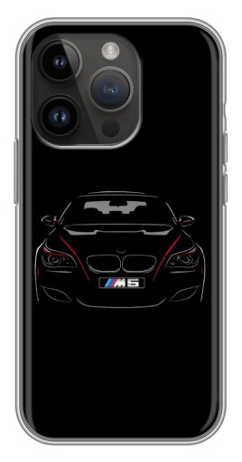Силиконовый чехол с изображением "BMW M5" для iPhone 14 Pro Max
