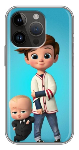 Чехол с картинкой "Boss and Boy" для iPhone 14 Pro Max