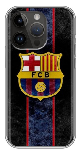 Чехол с печатью "FCB" для iPhone 14 Pro Max