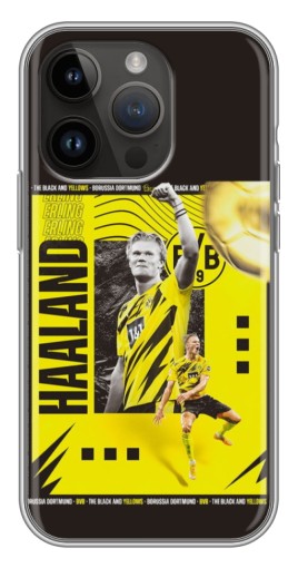 Чехол с печатью "Golden Haaland" для iPhone 14 Pro Max