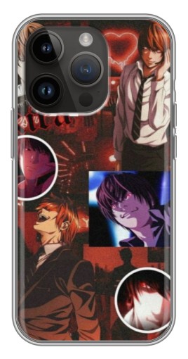 Силиконовый чехол с изображением "Коллаж Ягами" для iPhone 14 Pro Max