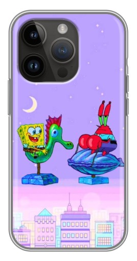 Чехол с печатью "Крабс и Спанч Боб" для iPhone 14 Pro Max