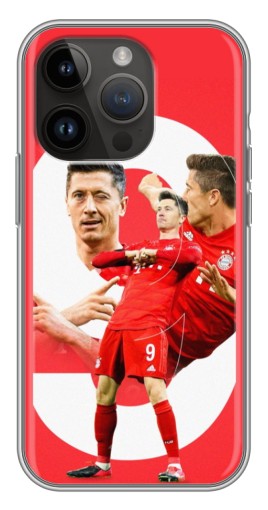 Силиконовый чехол с изображением "Левандовски" для iPhone 14 Pro Max