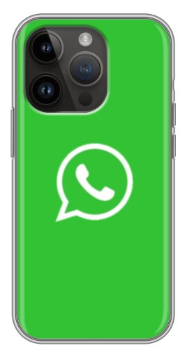 Чехол с печатью "Лого Вацап" для iPhone 14 Pro Max