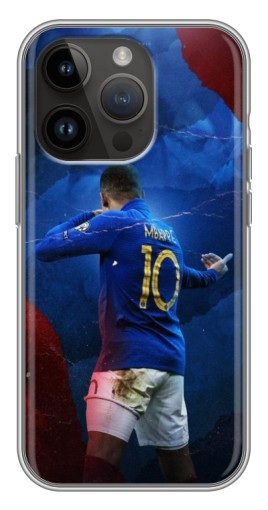 Силиконовый чехол с изображением "Мбаппе в Франции" для iPhone 14 Pro Max