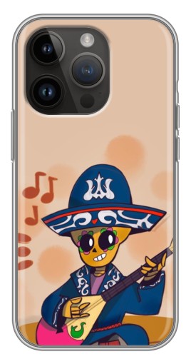 Силиконовый чехол с изображением "Музыкант Poco" для iPhone 14 Pro Max