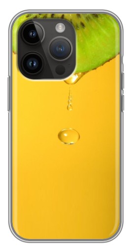 Силиконовый чехол с изображением "Сочный Kiwi" для iPhone 14 Pro Max
