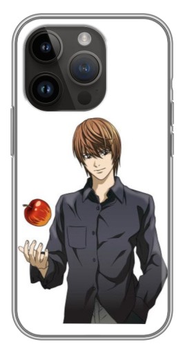 Силиконовый чехол с изображением "Ягами Лайт" для iPhone 14 Pro Max