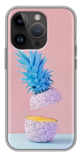 Силиконовый чехол с изображением "Яркий ананас" для iPhone 14 Pro Max