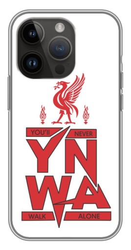Силиконовый чехол с изображением "YNWA" для iPhone 14 Pro Max