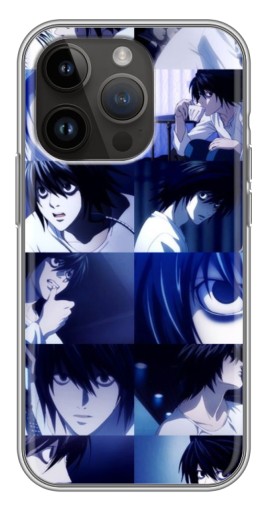 Силиконовый чехол с изображением "Задумчивый Эл Лоулайт" для iPhone 14 Pro Max