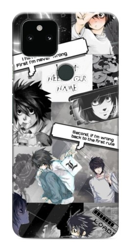 Чехол с печатью "L - Death note" для Google Pixel 5a 5G