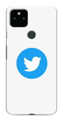 Чехол с печатью "Лого Твиттера" для Google Pixel 5a 5G