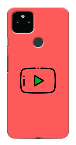 Силиконовый чехол с изображением "Рисованная кнопка" для Google Pixel 5a 5G