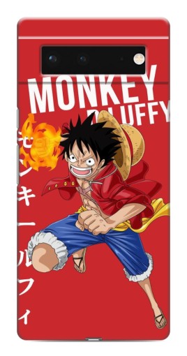 Чехол с картинкой "Атакующий D Luffy" для Google Pixel 6