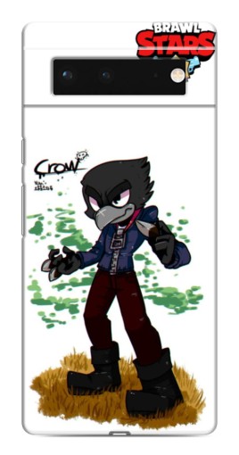Силиконовый чехол с изображением "Crow" для Google Pixel 6