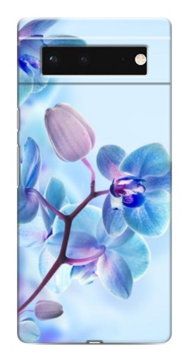 Чехол с печатью "Голубые орхидеи" для Google Pixel 6