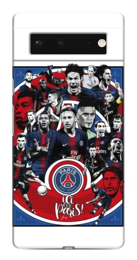 Чехол с картинкой "Команда PSG" для Google Pixel 6
