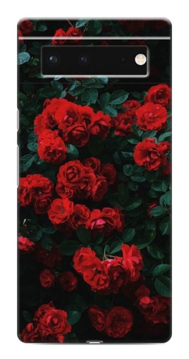 Чехол с картинкой "Красные розы" для Google Pixel 6