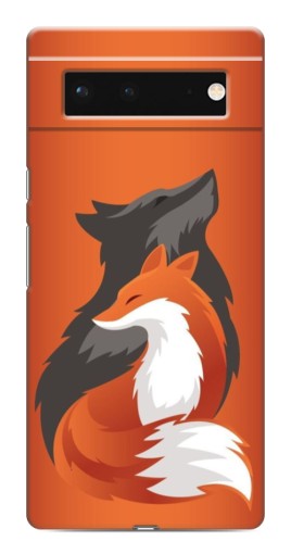 Чехол с печатью "Лиса ART" для Google Pixel 6