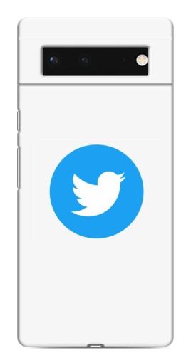 Силиконовый чехол с изображением "Лого Твиттера" для Google Pixel 6