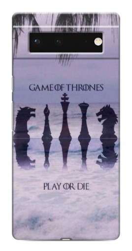 Чехол с картинкой "Play or Die" для Google Pixel 6