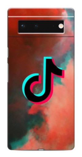 Чехол с картинкой "ТикТок в тучах" для Google Pixel 6