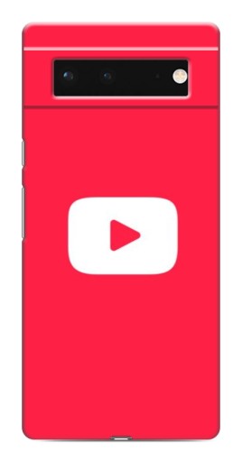 Чехол с картинкой "YouTube Кнопка" для Google Pixel 6