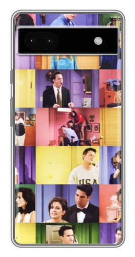 Силиконовый чехол с изображением "Актеры Друзья" для Google Pixel 6a