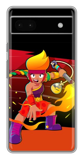 Силиконовый чехол с изображением "Амбер в дуэли" для Google Pixel 6a