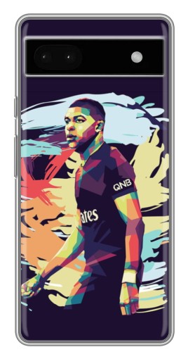 Силиконовый чехол с изображением "ART Mbappe" для Google Pixel 6a