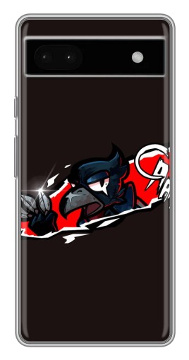 Силиконовый чехол с изображением "Ассасин Ворон" для Google Pixel 6a