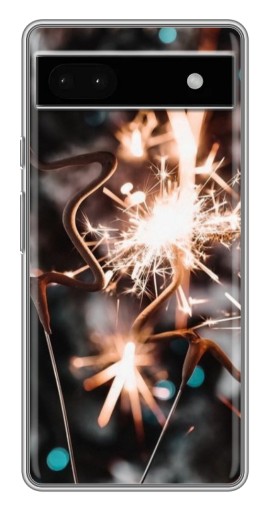 Чехол с картинкой "Бенгальские огни" для Google Pixel 6a