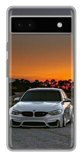 Силиконовый чехол с изображением "BMW белая" для Google Pixel 6a