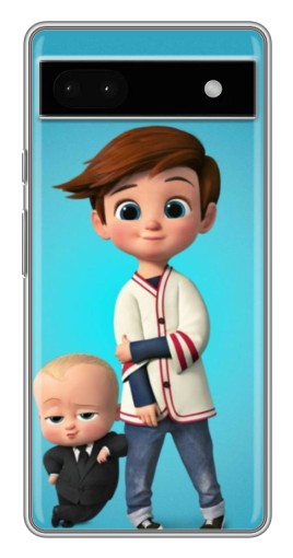 Силиконовый чехол с изображением "Boss and Boy" для Google Pixel 6a