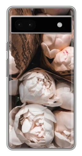 Силиконовый чехол с изображением "Букет пионов" для Google Pixel 6a