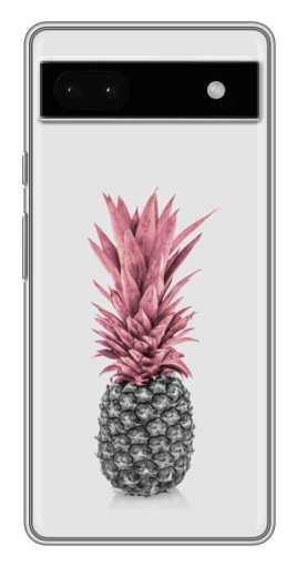 Чехол с картинкой "Чёрно-белый ананас" для Google Pixel 6a