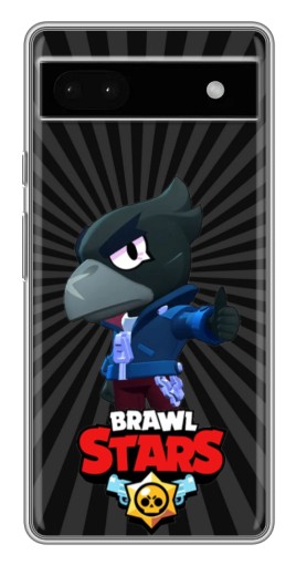 Чехол с картинкой "Crow Brawl Stars" для Google Pixel 6a