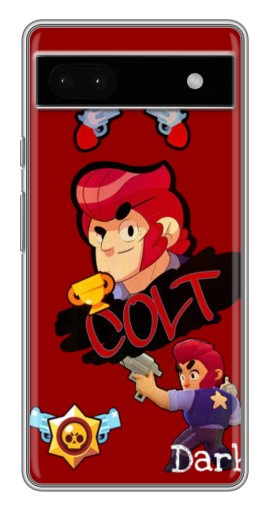 Силиконовый чехол с изображением "Dark Colt" для Google Pixel 6a