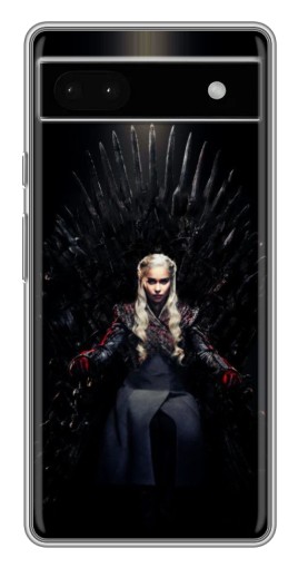 Силиконовый чехол с изображением "Дейнерис на троне" для Google Pixel 6a