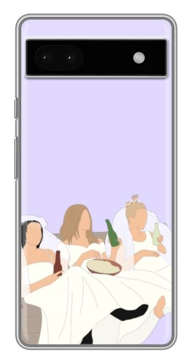 Чехол с печатью "Девушки Друзья" для Google Pixel 6a