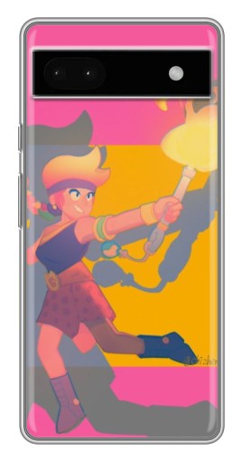 Силиконовый чехол с изображением "Эмбер бравл старс" для Google Pixel 6a