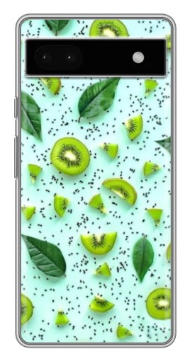 Чехол с картинкой "Фон киви" для Google Pixel 6a