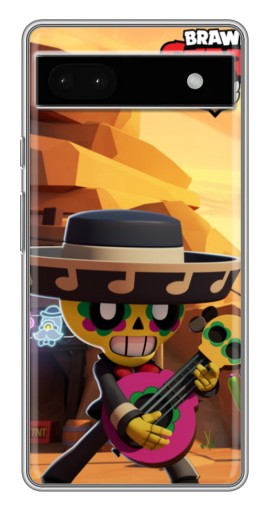Чехол с печатью "Гитарист Poco" для Google Pixel 6a