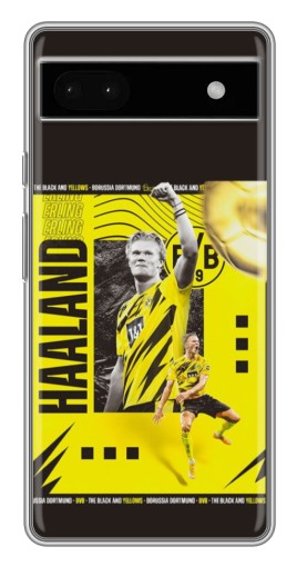Чехол с принтом "Golden Haaland" для Google Pixel 6a