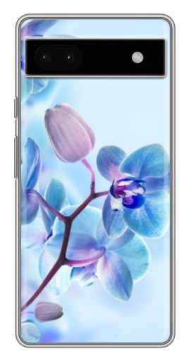 Чехол с принтом "Голубые орхидеи" для Google Pixel 6a
