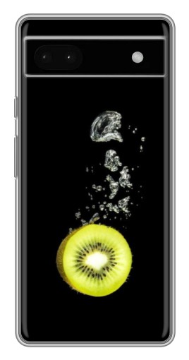 Чехол с печатью "Киви на черном" для Google Pixel 6a