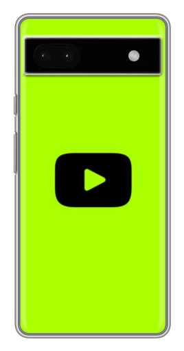 Чехол с картинкой "Кнопка Ютуба" для Google Pixel 6a