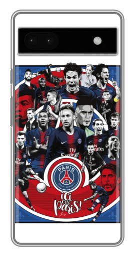 Чехол с принтом "Команда PSG" для Google Pixel 6a
